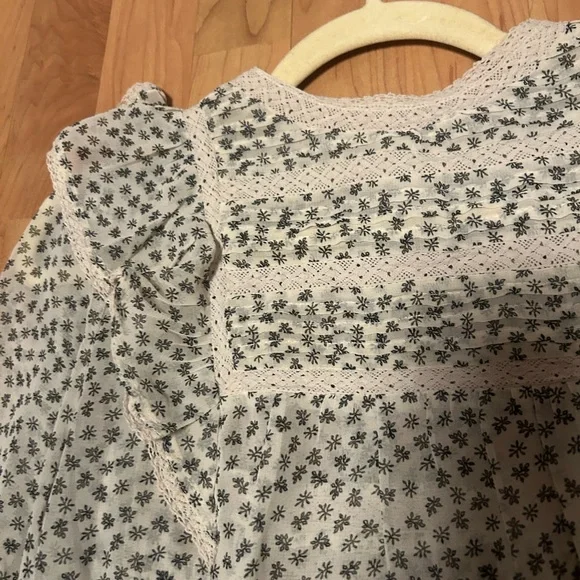 Mango Cream Patterned Blouse - Picture 6 of 6